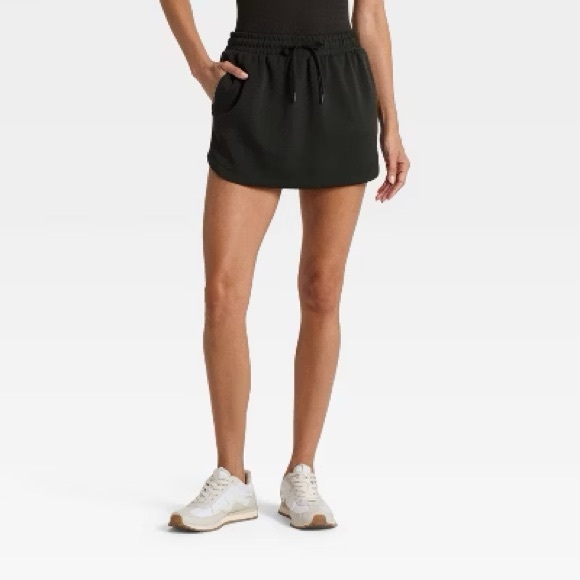 JoyLab Black Casual Mini Skirt with built in shorts - Picture 1 of 5